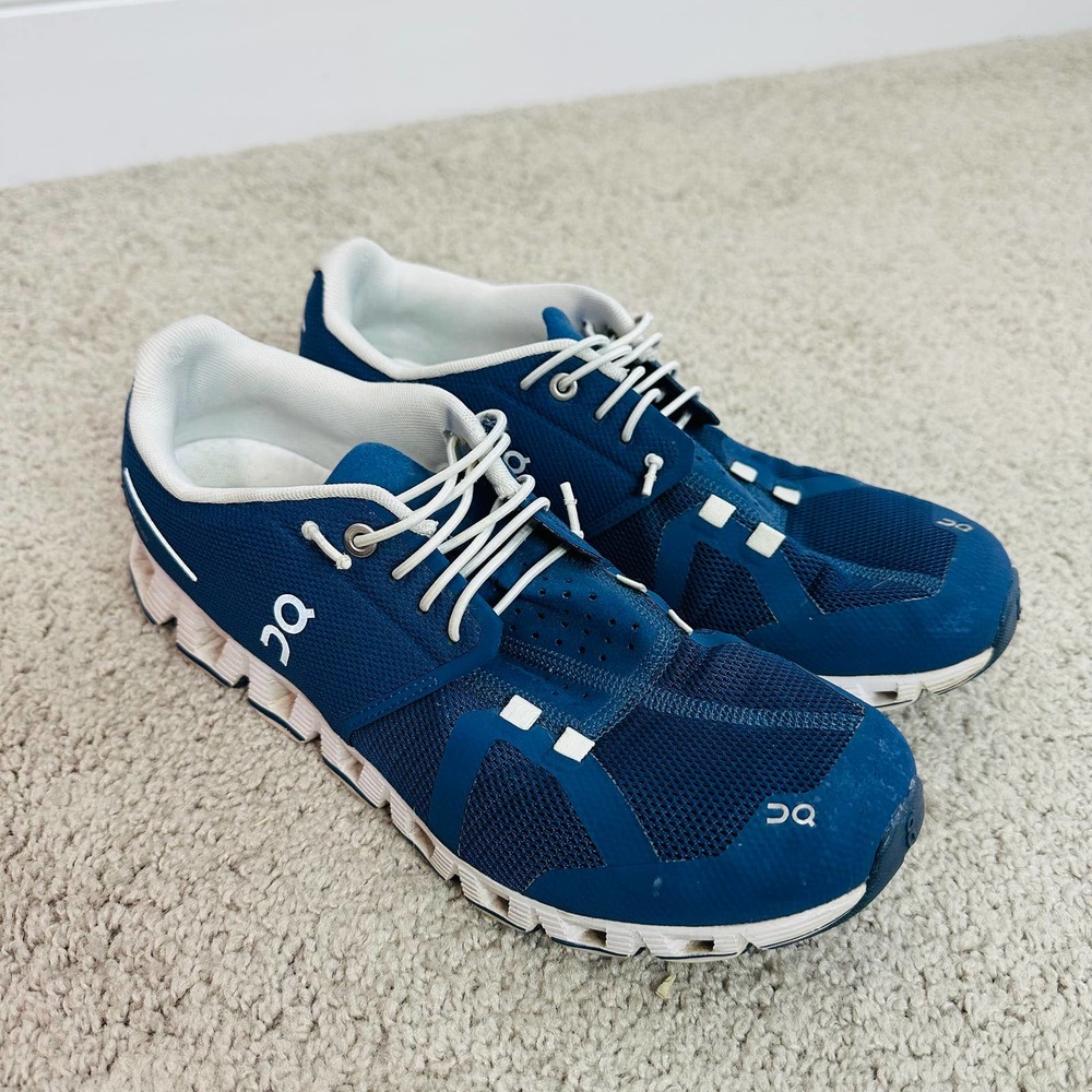 On Running Blue & White Women's Sneakers